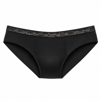 Krajkové bikinové menstruační kalhotky