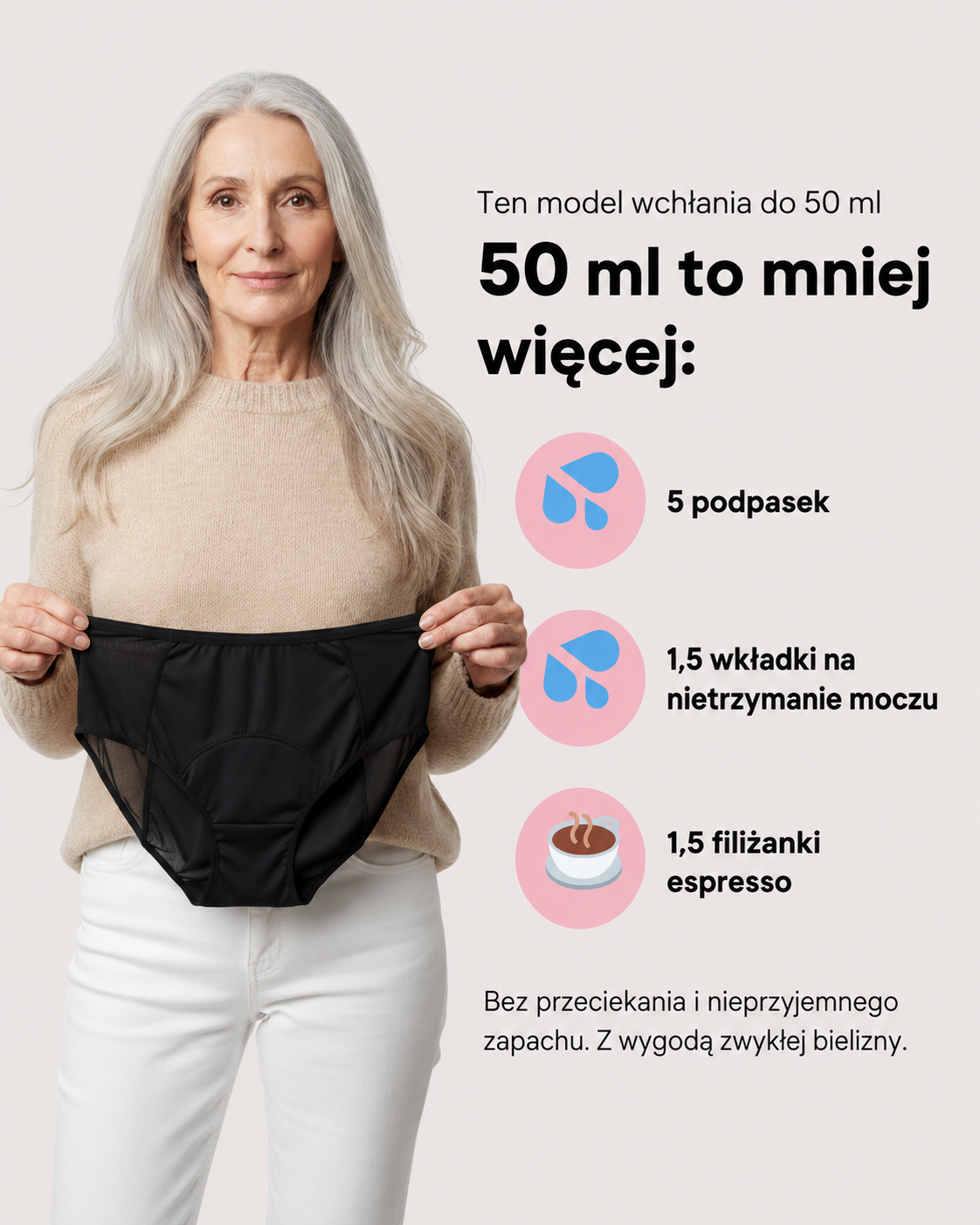 Krajkové kalhotky při inkontinenci