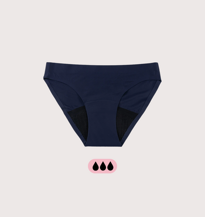 Bezešvé dívčí menstruační hipster kalhotky
